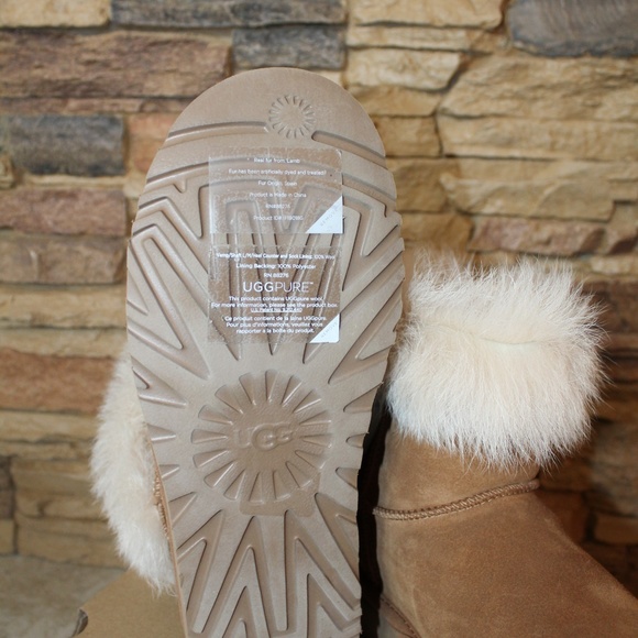 UGG MILLA MINI Toscana Fluff Suede Shearling Boots - Picture 6 of 8